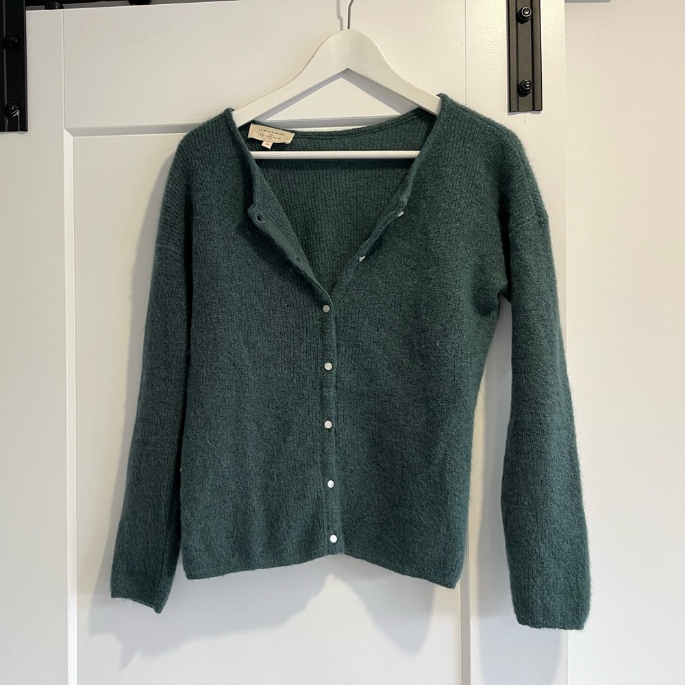 Sezane Gaspard Cardigan in sage size XS